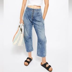 Free People Osaka Relaxed Straight Leg Jean